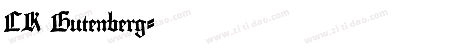 CK Gutenberg字体转换